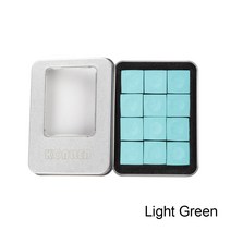 Master Chalk 오일 드라이 초크 풀 큐 초크12피스 스누커 큐 블랙 8 그린 레드 블루 초크, D