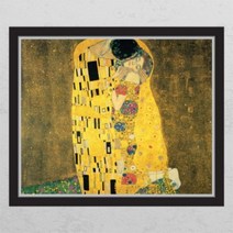 아트박스/꾸밈 po021-구스타프 클림트_키스_창문그림액자_뮤럴시트지, A타입-내부창문형