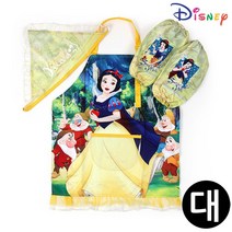 백설공주 애플 앞치마 토시두건 3종세트 (대)