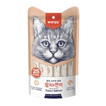 완피 고양이 습식 츄르 크리미퓨레 (참치&연어), 25P, 8팩