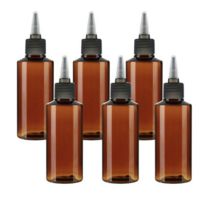 병도매닷컴 갈색 투명 뾰족 검정마개 공병 AC100, 100ml, 24개입
