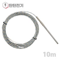 TC-R 프로브 타입 K 열전대 보호관 100mm 리드선 10m SUS304 온도센서 CA 2선 Probe 와이어 써모커플, 1개