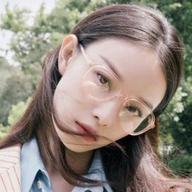 도매팜 남녀공용 빅사이즈 투명 뿔테 데일리 안경