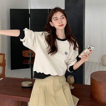 [자체제작] 에이원 배색 맨투맨