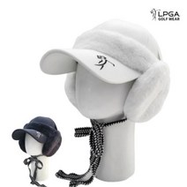 [기타] LPGA 골프 웨어 여성 퍼 귀달이 탈부착 모자 AP533P, 색상:네이비