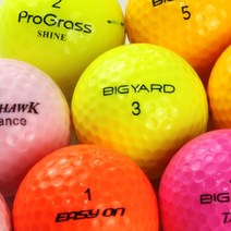 칼라 볼 혼합 A-급 칼라별 2.3피스 로스트볼 칼라골프공, 10개
