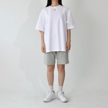 옷자락 [옷자락] 여자 남녀공용 허리밴딩 기본 반바지