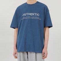 문컬렉션 5부 오버핏 반팔티 어센틱 루즈핏 라운드