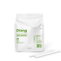 생분해 일자빨대 7mm 25cm 유백색 개별포장 300개, 단품, 단품