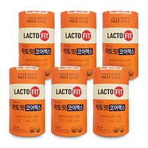 종근당건강 락토핏 프로바이오틱스 아연 유산균 120g 6통