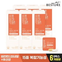 베스처 데일리 멀티팩 30포x6박스 12종 비타민+2종 미네랄+10억 유산균, 베스처 멀티팩 6박스, 6개