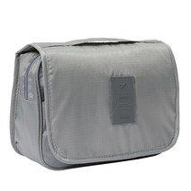 뷰레이터닷컴 여행용 세면파우치 그레이 워시백 세면백 고리형 목욕 샤워 가방