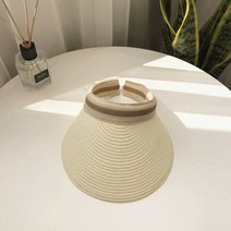 라피아 선캡 여성 밀짚 라탄 모자 빈 자녀들이 밀짚 위에 샤또 라피뜨 로칠드 캡 모자 여름 백가구 밖에 나가 해를 여행하다.