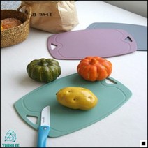 미끄럼방지 1인가구맞춤 적당한사이즈 위생적도마 실리콘도마 고리형도마, 그레이