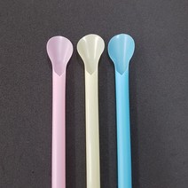 스푼빨대 파스텔 6mm24cm 500개 벌크포장, 1팩