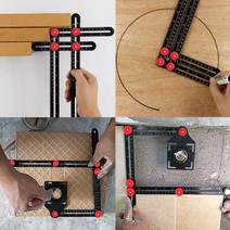 목공각도기 각도측정기 목공자 자유 각도자 각자 목공용, 12관절형