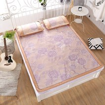 어싱 접지 매트 패드 여름 쿨 시트 자카드 침대 보호 매트 x200 cm 매트리스 커버 고무 장착 비스코스 섬유 슈퍼 킹 220, 200x220cm 3pcs, 07 golden flower