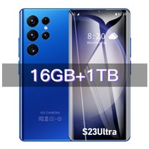 S23 울트라 5G 스마트폰 7.3 인치 풀 스크린 전화 16GB + 휴대폰 글로벌 안드로이드 13 새로운 브랜드, 없음, 8.Blue 16GB 1TB