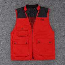 테크웨어 멀티 작업조끼 조끼 디자인 팀 작업 유니폼 스탠드 컬러 멀티 포켓 조끼 야외 광고 홍보 조끼 사진 조끼