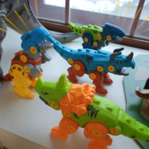 키콘토이 파스텔 조립 공룡 만들기 어린이 장난감 4SET 개별포장 공구 놀이 DiY