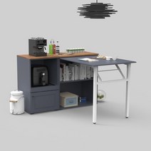 슈크 접이식 식탁 세트 (착불), 화이트