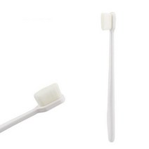 치면착색제 교정용왁스 치과용 고리 유아 아기치실 3 색 옵션 1pc 휴대용 칫솔 나노 초 미세 강모 웨이브플랫 치아 헤드 여행 야외 사용 구강 관리 도구, 04 1pc 플랫 화이트