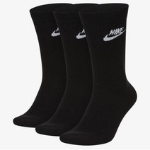 나이키 크루컷 블랙 양말 3팩