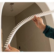 PVC코너비드 아치 곡선 각대 미장 도배 몰딩 마감재, 대형 - B타입 2.4m (5개)