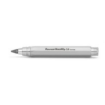 Kaweco 카웨코 Sketch Up 새틴 크롬 5.6mm 5B 리드 펜슬 솔리드 메탈 팔각형 8 엣지 디자인 I 샤프 10.3cm4인치 접이식 리필 가능 실버