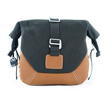 모토캠핑가방 사이드백 캔버스 가방 오토바이 사이드, 블랙 왼쪽