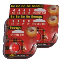 스카치 3M 다용도 셀로판테이프 디스펜서 581 18 mm x 15 m, 11개