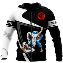 3D 프린팅 캐릭터 후드티 남성 3d 인쇄 후드 브라질 jiu jitsu judo 자켓