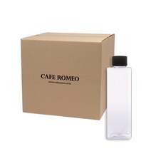 카페로메오 더치병 200ml 투명용기(사각) 100P 더치커피병 페트병 커피