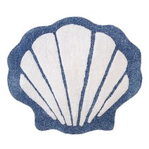 Avanti Linens Rug Soft & Absorbent Bath Mat Sealife Inspired Bathroom Accessories White/Blue