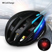 CoolChange 고밀도EPS 후미등 일체형 자전거헬멧, 헬멧 YELLOW BLACK