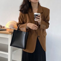 SJW 봄가을 여성 세미 정장 자켓 점퍼 오버핏 빅사이즈 긴팔 아우터 간절기