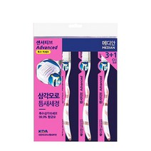 메디안 센서티브 은나노향균 칫솔(4입), 1개, 4개