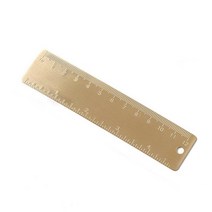 휴대용저울 손저울 디지털저울 빈티지 여행 황동 핸디 스트레이트 눈금자 12cm 금속 귀여운 순수 구리 북마, 01 as picture