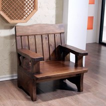 소나무 통원목 1인용소파, 소나무 통원목 1인용소파(엔틱)