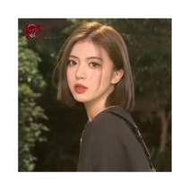 G양 여자 앞머리 없는 쇼트 가발 31cm, 쿨 브라운