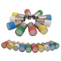 (주)승원전자 LED 꼬마전구 파이롯트램프 6.3V12V24V 교재용 과학교구 판넬표시등 파일럿전구 기동램프, 1개, E10소켓 전선타입 20cm
