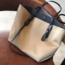 토트백겸숄더백 소가죽 빅백가방 트렌드 핸드백 여성 대용량 옥스포드 천 스타일리쉬 리얼가죽 쇼퍼백 x2개 2106502174