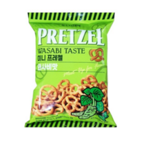 삼진씨엔에프 미니프레첼 와사비맛 85g, 4개
