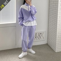 [올리비에클로짓(OLIVIERs CLOSET)] [올리비에스클로젯] 배색 반집업 트레이닝