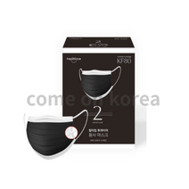 힐타임 레이디 투와이어 칼라 마스크 50매입 여성 사이즈, 50개입, 5개, 블랙 투톤