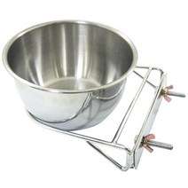 96온스 철장에 거는 스텐재질 식기 강아지물통 개밥통, 기본