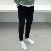 [S~3XL] NW 면 워싱 무지 밴딩 조거 팬츠