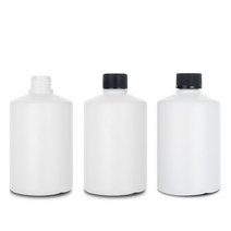 박스단위 도매가 HDPE 500ml 환(TR) 원형 플라스틱 병 막캡 안전캡 용기 - 반투명/ 110개입