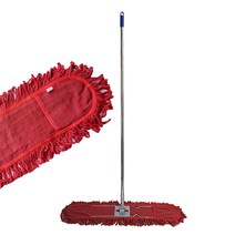 제이오마켓 기름적색90cm 스텐120cm 리스킹세트강당 체육관 병원 사무실 다용도 걸레 밀대 세트, 단품