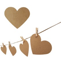 (디머스) 크라프트 하트모양 종이 가랜드만들기